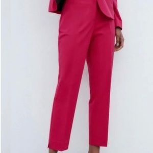 Zara Above The Ankle Trousers in Pink